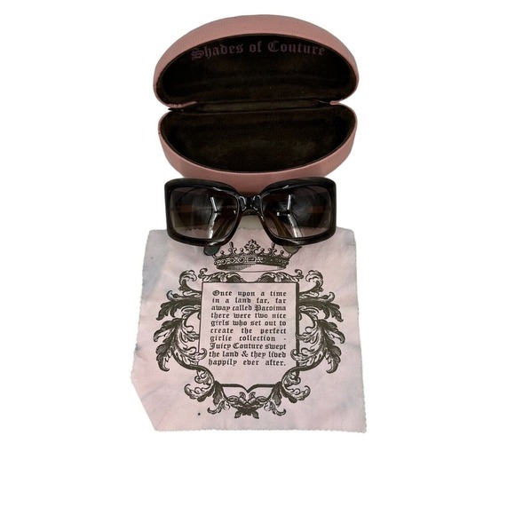 Juicy Couture "Shades of Couture"  Pamela/s 09D5 Y6 6117 120  Black Sunglasses - Picture 1 of 10